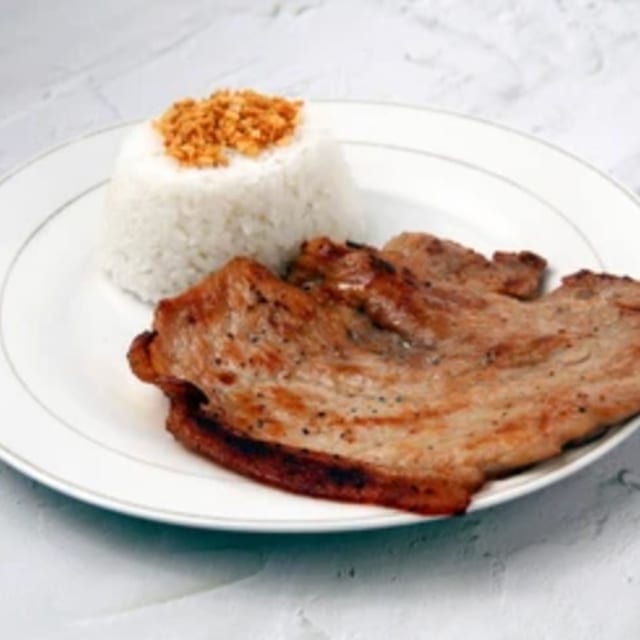 FRIED CHOPSILOG.