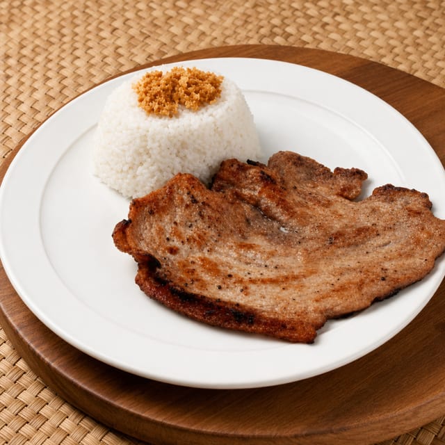 FRIED CHOPSILOG.