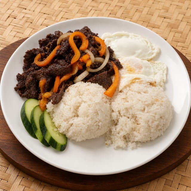 BEEF STEAK SILOG.